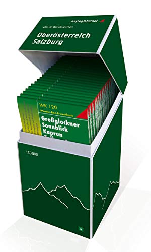 Oberösterreich - Salzburg, Wanderkarten Set 1:50.000: Alle 22 Wanderkarten für die Region in einer praktischen Box! (freytag & berndt Wander-Rad-Freizeitkarten)