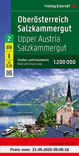 Oberösterreich - Salzkammergut, Straßen- und Freizeitkarte 1:200.000, freytag & berndt (freytag & berndt Auto + Freizeitkarten)