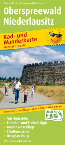 Oberspreewald - Niederlausitz: Rad- und Wanderkarte mit Ausflugszielen, Einkehr- & Freizeittipps und Stadtplan Burg, wetterfest, reissfest, abwischbar, GPS-genau. 1:60000 (Rad- und Wanderkarte: RuWK)