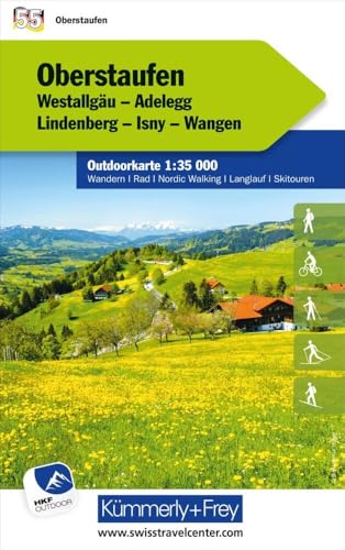 Kümmerly+Frey Outdoorkarte Deutschland 55 Oberstaufen 1:35.000: Mit Westallgäu, Adelegg, Lindenberg, Isny und Wangen. Touren für Wanderer, Biker und mehr! Free Download von Hallwag Kümmerly+Frey