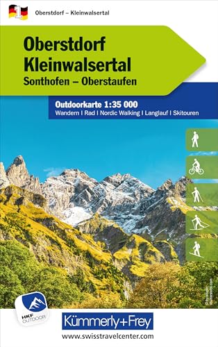 Kümmerly+Frey Outdoorkarte Deutschland 1 Oberstdorf, Kleinwalsertal 1:35.000: Mit Sonthofen und Oberstaufen. Touren für Wanderer, Biker und mehr! Free ... Outdoorkarten Deutschland, Band 1)