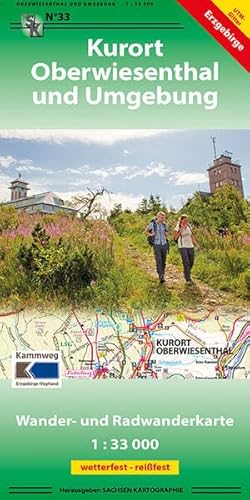 Oberwiesenthal und Umgebung: Wander- und Radwanderkarte 1:33 000 GPS-fähig wetterfest, reißfest