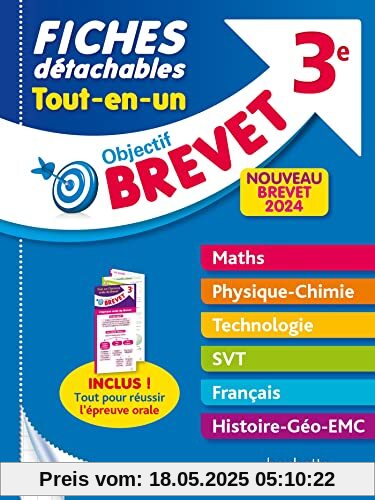 Objectif Brevet Fiches Tout-en-un 2024