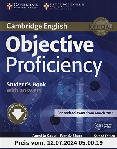 Objective Proficiency Student's Book with Answers with Downloadable Software