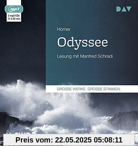 Odyssee: Lesung mit Manfred Schradi (2 mp3-CDs)