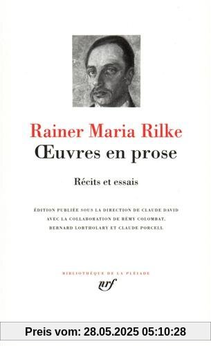 Oeuvres en prose : Récits et essais (Pleiade)