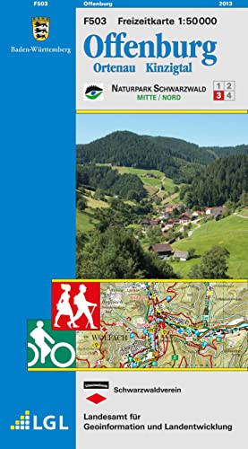 F503 Offenburg: Ortenau Kinzigtal: Naturpark Schwarzwald Mitte/Nord 3. Mit Rad- und Wanderwegen. Karte des Schwarzwaldvereins. Offizielle Karte des ... Informationen, Wander- und Radwanderungen)