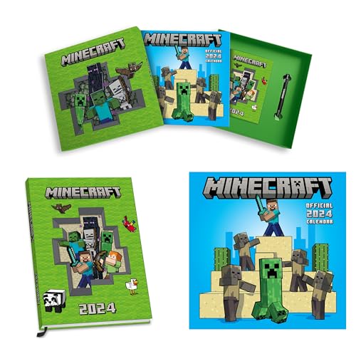 Official Minecraft 2024 Collectors Gift Box Set: Including Large Square Calendar, A5 Size Diary and Pen von Danilo