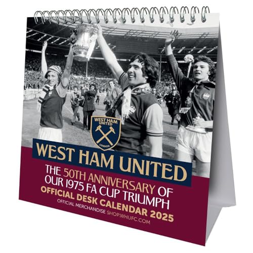 Official West Ham Desk Easel Calendar 2025 Official West Ham Desk Easel Calendar 2025 von Danilo Promotions LTD