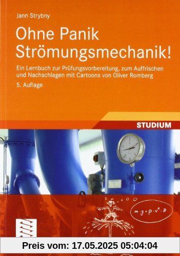 Ohne Panik Strömungsmechanik!: Ein Lernbuch zur Prüfungsvorbereitung, zum Auffrischen und Nachschlagen mit Cartoons von Oliver Romberg