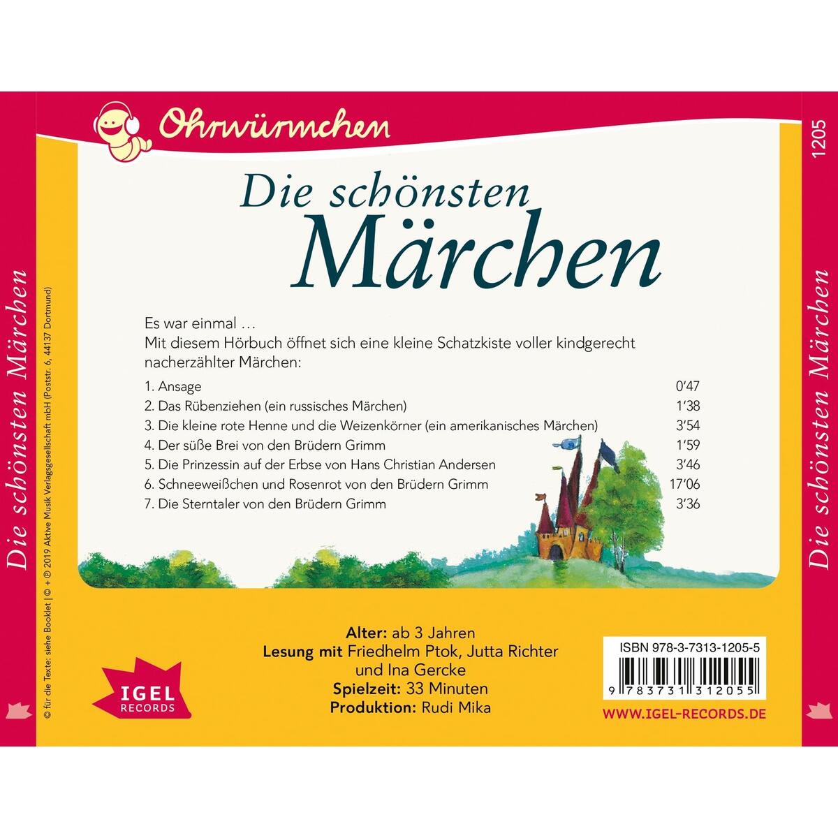 Ohrwürmchen. Die schönsten Märchen Ohrwürmchen. Die schönsten Märchen von Igel Records