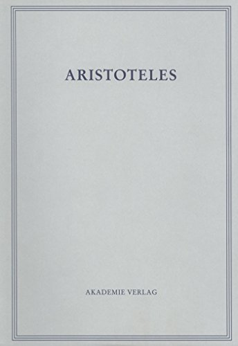 Oikonomika: Schriften zu Hauswirtschaft und Finanzwesen (Aristoteles Werke) von Walter de Gruyter