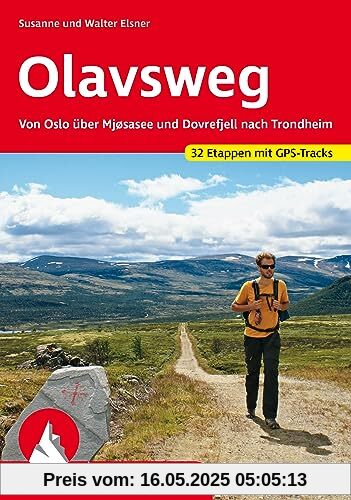 Olavsweg: Von Oslo über Mjøsasee und Dovrefjell nach Trondheim. 32 Etappen mit GPS-Tracks (Rother Wanderführer)
