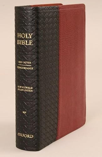 Old Scofield Study Bible-KJV-Pocket: King James Version, Black/burgundy, Leather Basketweave, Improved Edition, Bonded Leather
