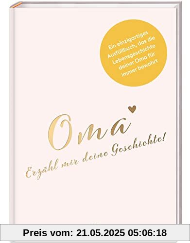 Oma, erzähl mir deine Geschichte!: Ein besonderes Oma Geschenk I Geschenk für die Oma zum Geburtstag, zu Weihnachten oder als Dankeschön Geschenk PAPERISH®