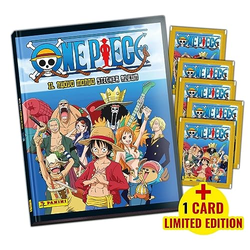 One Piece. Sticker & trading card. Ediz. illustrata. Con 5 bustine. Con card limited edition