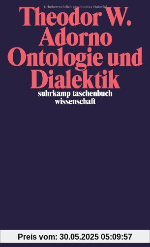 Ontologie und Dialektik: (1960/61) (suhrkamp taschenbuch wissenschaft)