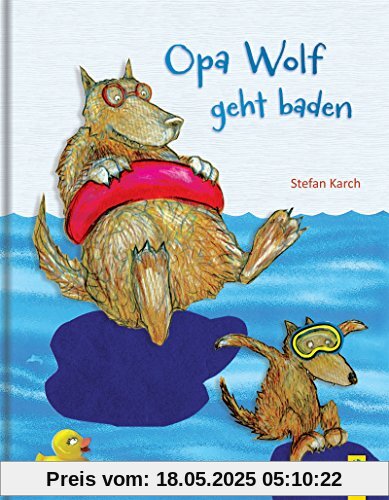 Opa Wolf geht baden