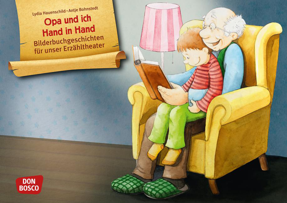 Opa und ich Hand in Hand. Kamishibai Bildkartenset von Don Bosco Medien