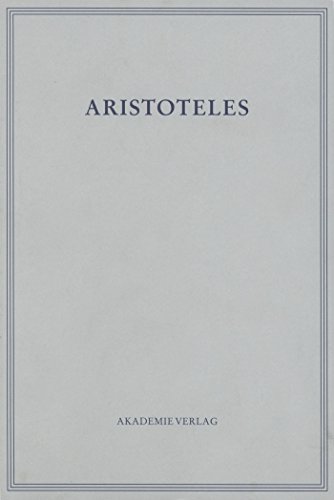 Opuscula V: De coloribus (Aristoteles: Aristoteles Werke, Band 5)