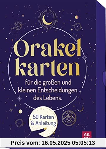 Orakelkarten für die großen und kleinen Entscheidungen des Lebens: Nutze die Entscheidungskraft des Universums. 50 Kärtchen mit Anleitung
