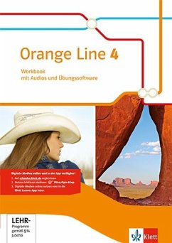 Orange Line 4. Workbook mit Audios und Übungssoftware. Erweiterungkurs. Klasse 8. Ausgabe 2014 von Klett
