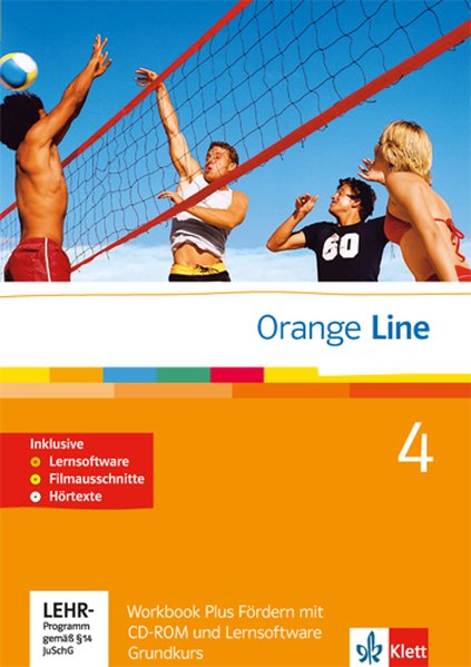Orange Line. Teil 4: (4. Lernjahr) Grundkurs. Workbook Fördern mit Lösungen Audio-CD und CD-ROM von Klett Ernst /Schulbuch