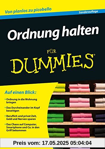 Ordnung halten für Dummies (Fur Dummies)