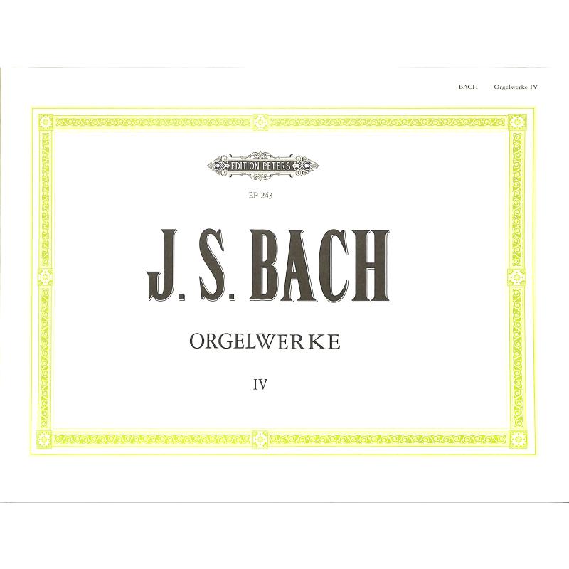 Orgelwerke 4 - Präludien Fugen Toccata Orgelwerke 4 - Präludien Fugen Toccata