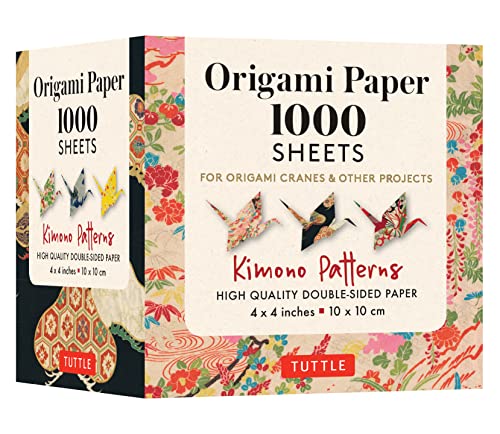 Origami Paper 1,000 Sheets Kimono Patterns: Tuttle Origami Paper: Double-sided Origami Sheets Printed With 12 Different Designs - Instructions Included