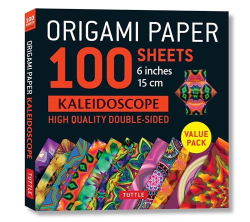 Origami Paper 100 Sheets Kaleidoscope: Tuttle Origami Paper: High-quality Double-sided Origami Sheets Printed With 12 Different Patterns: Instructions ... Instructions for 6 Projects Included von Tuttle Publishing