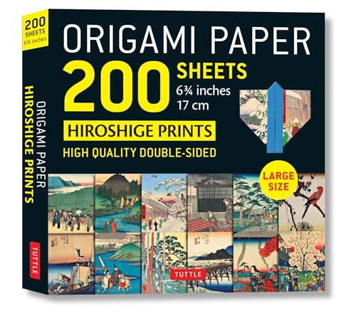 Origami Paper 200 Sheets Japanese Hiroshige Prints 6.75in: Large Tuttle Origami Paper: High-quality Double Sided Origami Sheets Printed With 12 Different Prints (Instructions for 6 Projects Included) von Tuttle Publishing