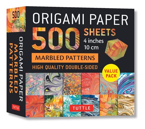 Origami Paper 500 Sheets Marbled Patterns