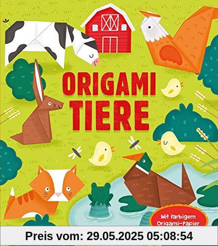 Origami Tiere: Mit 24 Blatt buntem Origami-Papier