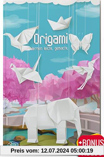 Origami lernen leicht gemacht: Origami-Buch für Kinder und Erwachsene, Origami Faltbuch mit 40 Anleitungen + 5 Videoanleitungen und Bonusmaterial