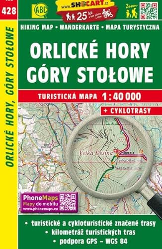 Orlické hory, Góry Stołowe / Adlergebirge, Heuscheuergebirge (Wander - Radkarte 1:40.000) (SHOCart Wander - Radkarte 1:40.000 Tschechien, Band 428) von Freytag + Berndt