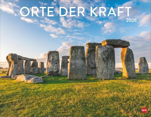 Orte der Kraft Posterkalender 2026: Inspiration zum Träumen und Ruhe finden: Besondere Plätze für Achtsamkeit und Stärkung in einem großen Wandkalender im Format 44 x 34 cm von Heye