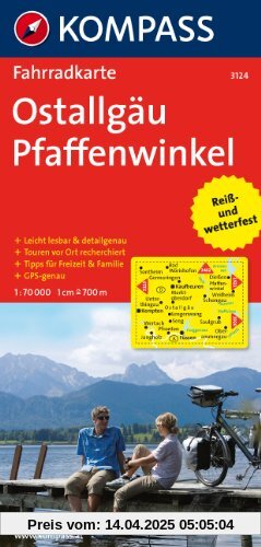 Ostallgäu - Pfaffenwinkel 1 : 70 000: Radkarte. GPS-genau / Leicht lesbar & detailgenau / Touren vor Ort recherchiert / Tipps für Freizeit & Familie