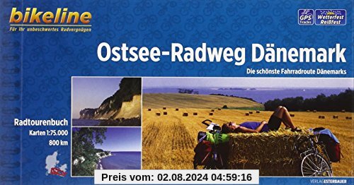 Ostsee-Radweg Dänemark: Die schönste Fahrradroute Dänemarks. Radtourenbuch 1:75 000