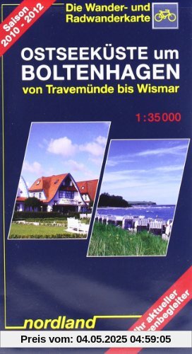 Ostseeküste um Boltenhagen 1 : 35 000: Von Travemünde bis Wismar. Die Wander- und Radwanderkarte. Ihr aktueller Tourenbegleiter