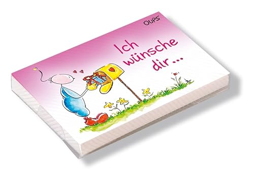 Oups Kärtchenbox: „Ich wünsche Dir ...“: 24 Kärtchen mit "Ich wünsche Dir"-Sprüchen und herzerfrischenden Illustrationen von werteART Verlag GmbH