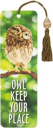 Owl Keep Your Place Beaded Bookmark von Peter Pauper Press