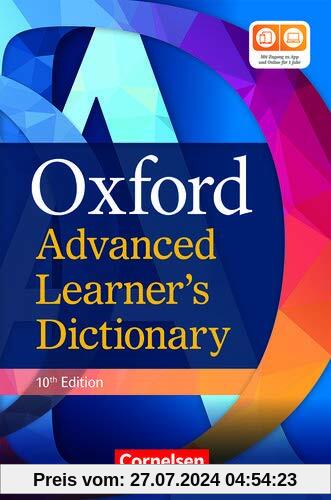 Oxford Advanced Learner's Dictionary - 10th Edition: B2-C2 - Wörterbuch (Festeinband) mit Online-Zugangscode