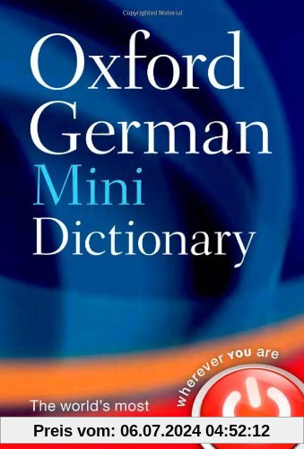 Oxford German Minidictionary: 100.000 entries and translations