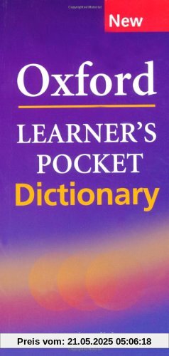 Oxford Learner's Pocket Dictionary: A Pocket-Sized Reference to English Vocabulary (Diccionarios)