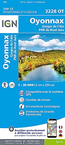 3228OT Oyonnax.Gorges de L'Ain.PNR du Haut Jura (TOP 25) von IGN Institut Geographique National