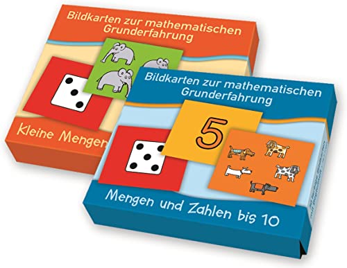 Paket: „Mengen": Bildkartensets „Kleine Mengen auf einen Blick" und „Mengen und Zahlen bis 10" (Bildkarten zur mathematischen Grunderfahrung) von Verlag An Der Ruhr