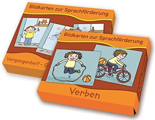 Paket: „Verben": Bildkartensets „Vergangenheit – Gegenwart – Zukunft" und „Verben": Bestehend aus "Vergangenheit - Gegenwart - Zukunft" und "Verben" (Bildkarten zur Sprachförderung) von Verlag an der Ruhr GmbH