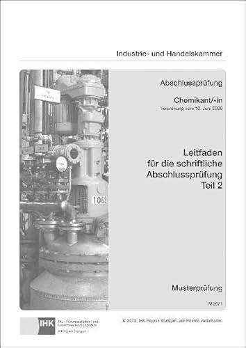 PAL-Leitfaden für die gestreckte Abschlussprüfung Teil 2 - Chemikant/-in: Verordnung vom 10. Juni 2009