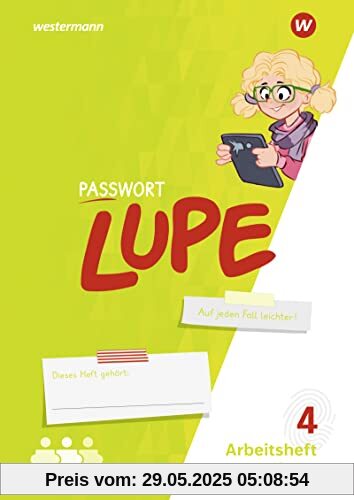 PASSWORT LUPE - Sprachbuch: Arbeitsheft 4 Fördern